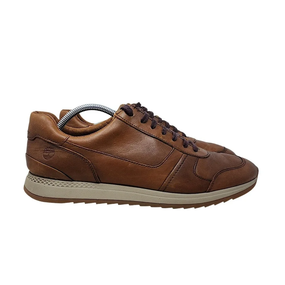 Timberland Sneakers 11 Mens Oxford Aerocore Brown Leather A23EV Low Top Shoes